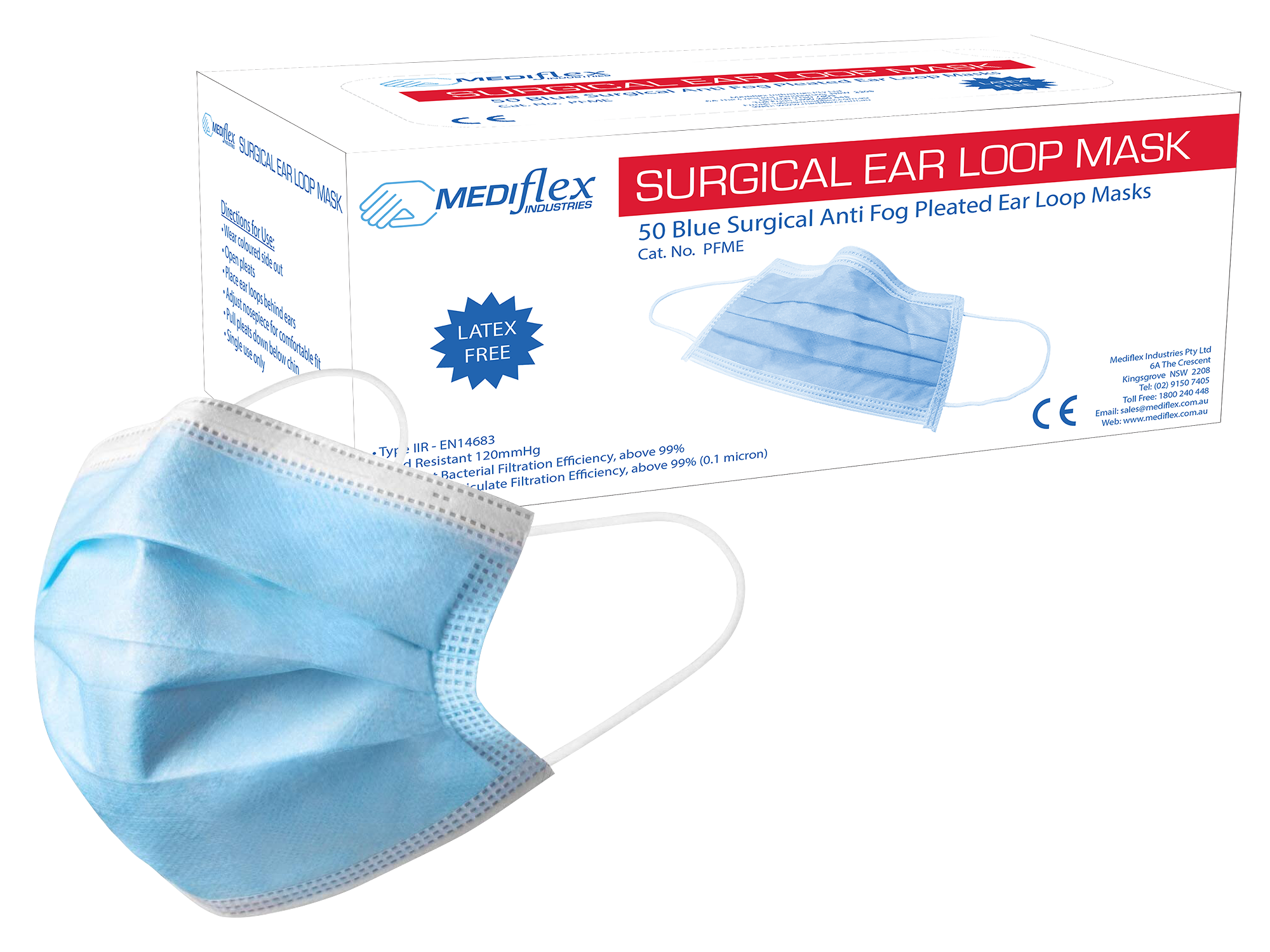 Surgical Ear Loop Mask Child - Mediflex Industries